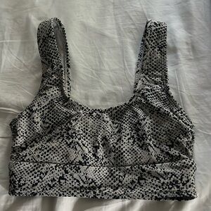All in Motion snakeskin pattern bikini top size M